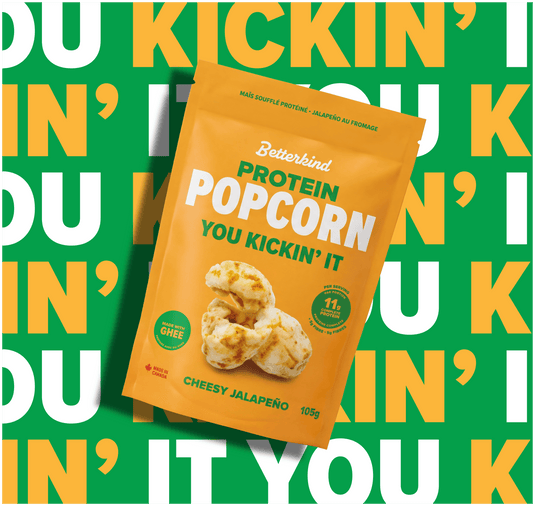 Cheesy Jalapeño Protein Popcorn