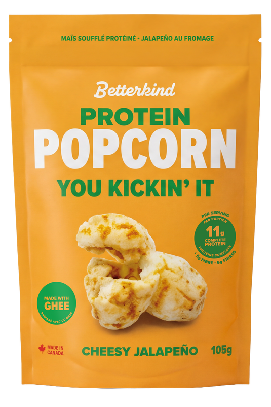 Cheesy Jalapeño Protein Popcorn