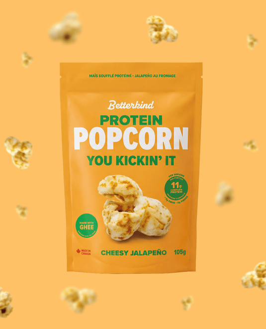 Cheesy Jalapeño Protein Popcorn